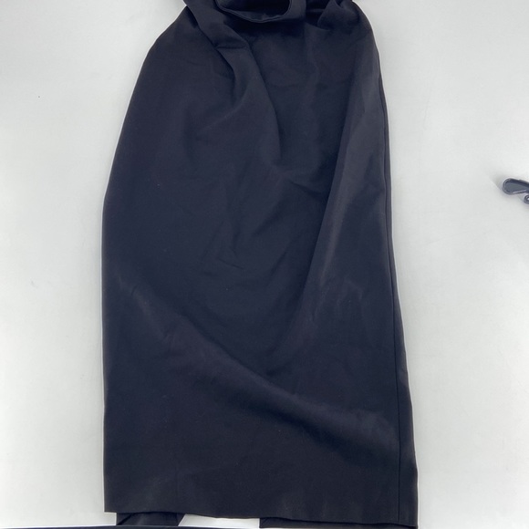 Zara Women's Black Draped Choker Midi Dress Size M - Picture 8 of 11